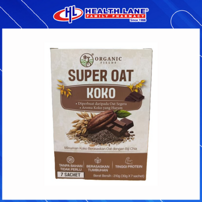 ORGANIC FIELDS SUPER OAT COCOA 210G